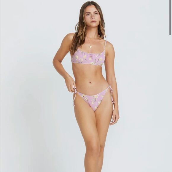 Billabong Peaceful Petals Ribbed Mila Bralette Top - Picture 3 of 6